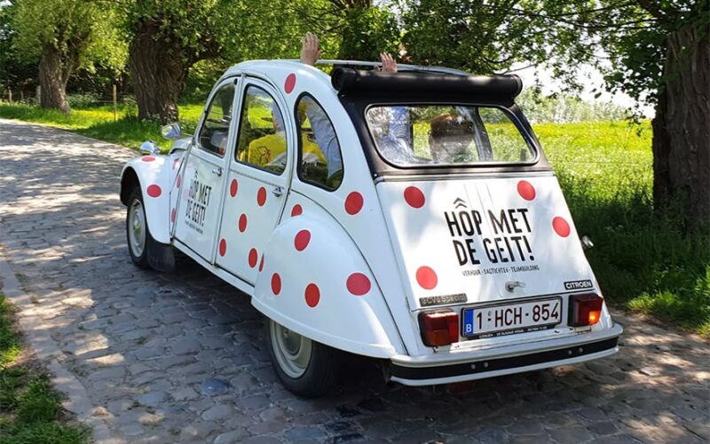 2CV huren voor een rit door de Vlaamse Ardennen