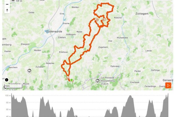 Fietsen e-bike fietsroute Zwalm