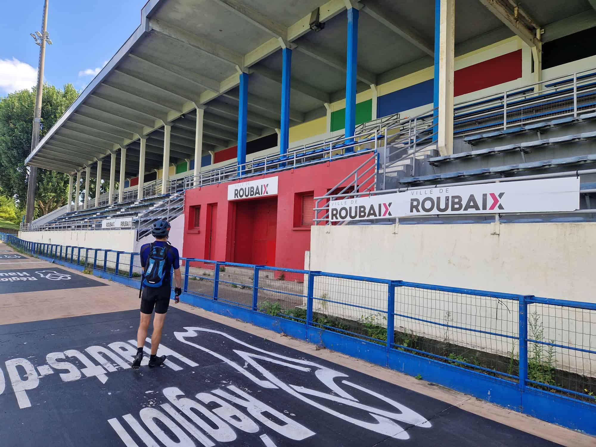 Tribune van de velodroom van Roubaix